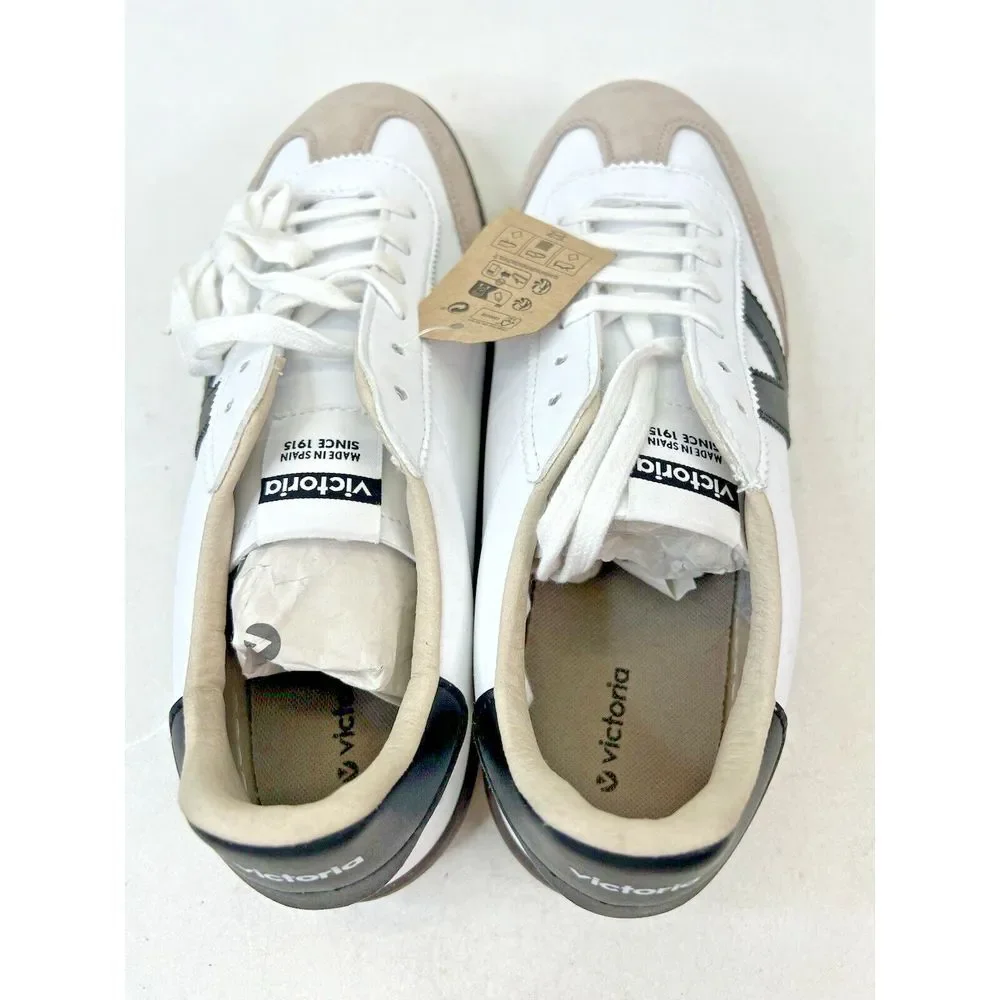 Victoria Unisex Berlin Faux Leather Cyclist Trainers W‎ 11-11.5 / M 9-9.5